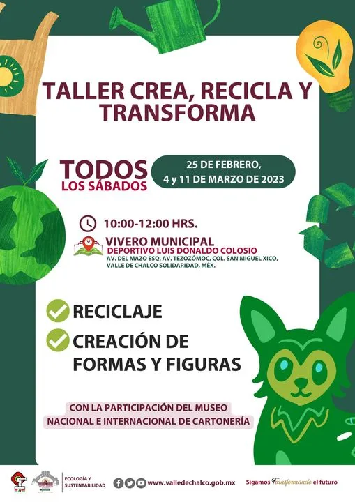 EcologiaYSustentabilidad Te invito a participar en el taller crea jpg