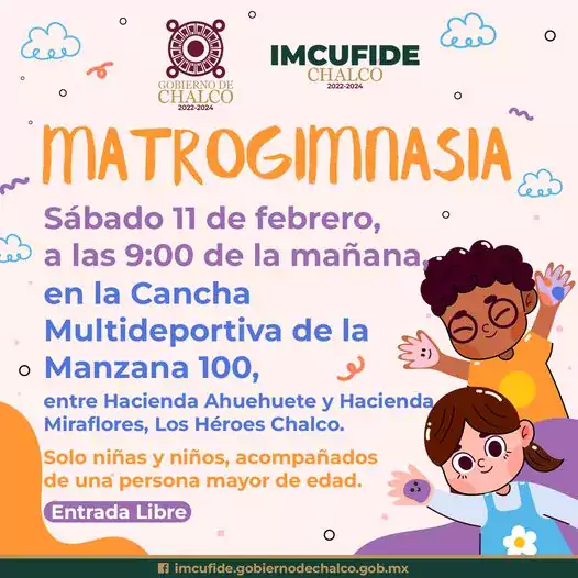 El IMCUFIDEChalco trae para ti actividades para toda la familia jpg