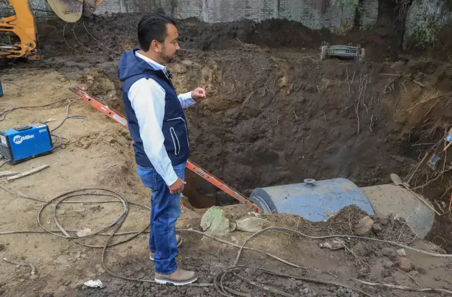 El presidente municipal Aldo Ledezma superviso los trabajos realizados en jpg