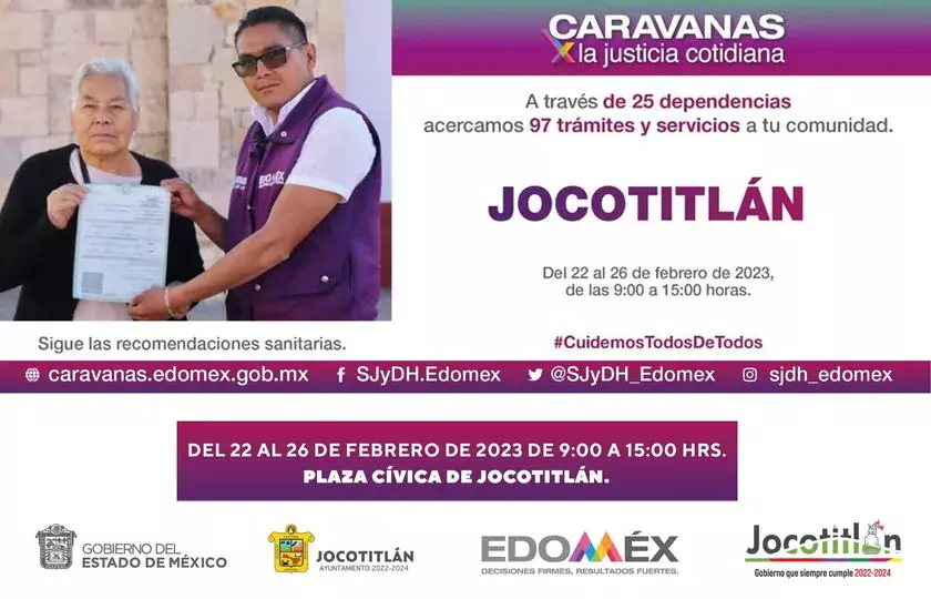 En Jocotitlan tendremos la Caravana por la Justicia Cotidiana donde jpg