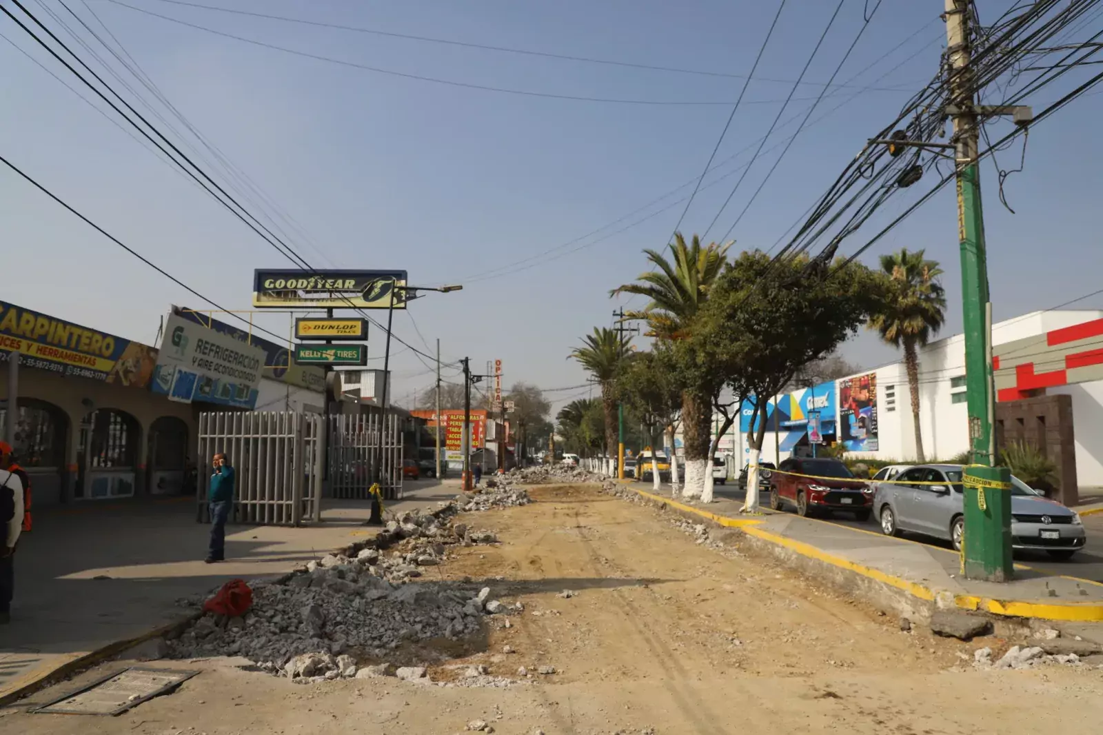 En el avance de obra de los trabajos de repavimentacion jpg