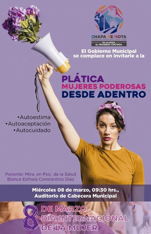 En el marco del diaInternacionaldelaMujer el Gobierno Municipal te invita jpg