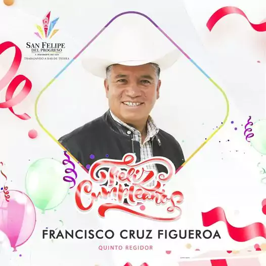 Estimado amigo regidor Francisco Cruz Figueroa nuestros mejores deseos hoy jpg