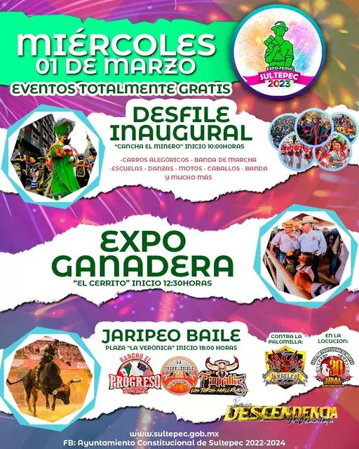 Faltan solo dos dias para la ExpoFeriaSultepec2023 y nuestra cartelera jpg