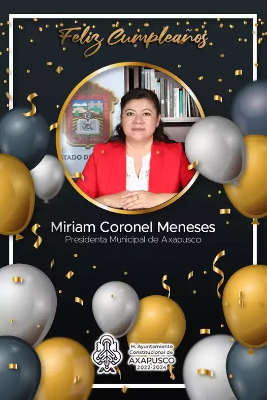 Felicitamos con agrado a nuestra Presidenta Municipal Miriam Coronel Meneses jpg