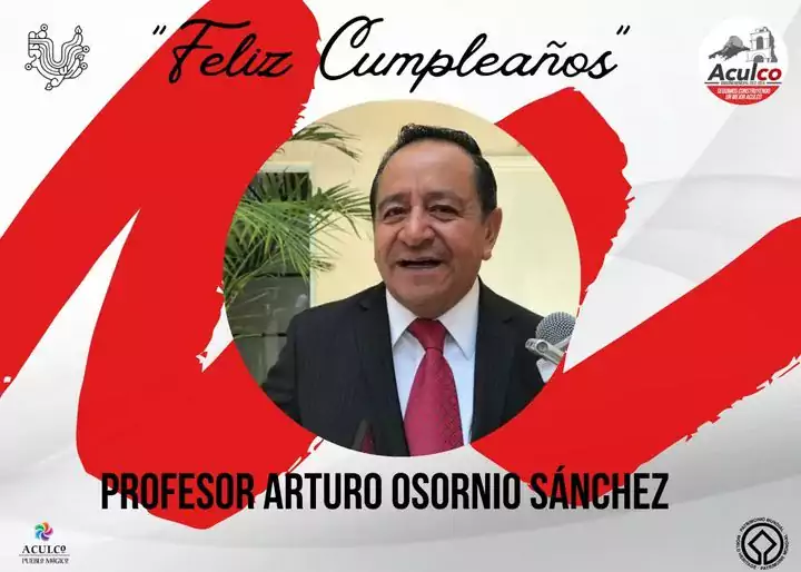 Felicitamos con gusto al Profesor Arturo Osornio Sanchez con motivo jpg