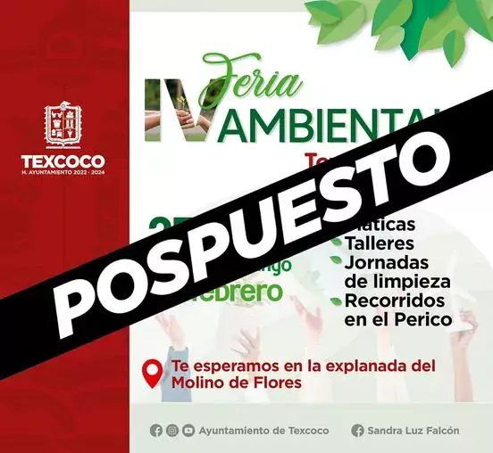 Informamos que la IV Feria Ambiental Texcoco 2023 de este jpg