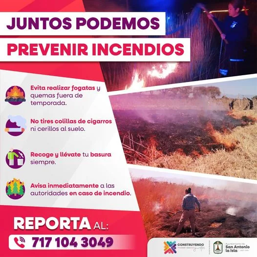 Juntos podemos prevenir incendios sigue las recomendaciones jpg