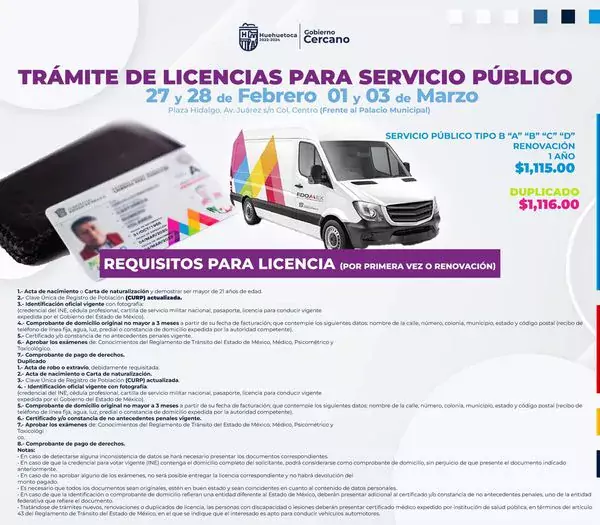 Licencias de conducir por primera vez o renovacion jpg