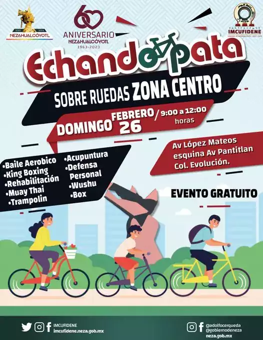 Los invitamos a nuestro paseo dominical Echando Pata Sobre Ruedas jpg