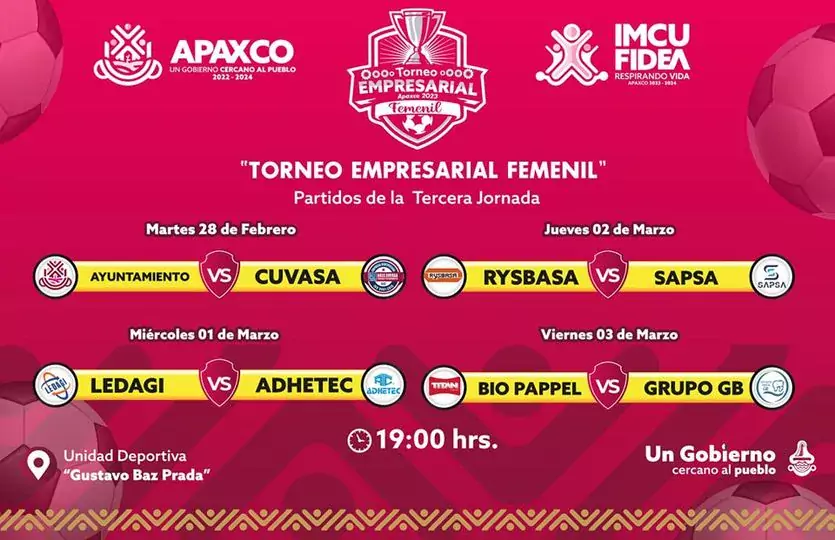 MANANA INICIA LA JORNADA 3 DEL TORNEO EMPRESARIAL FEMENIL jpg