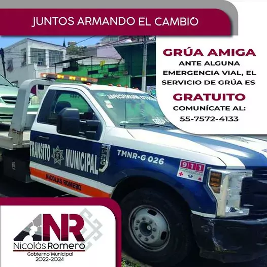 Nuestro numero de Grua Amiga cambio Utilizalo responsablemente JuntosArmand jpg