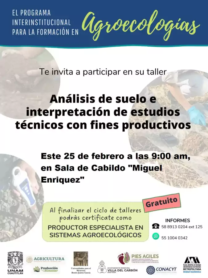 Participa en los talleres Agroecologicos que la Direccion de proyecto jpg