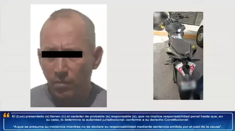 Recuperan motocicleta con reporte de robo hay un detenido jpg