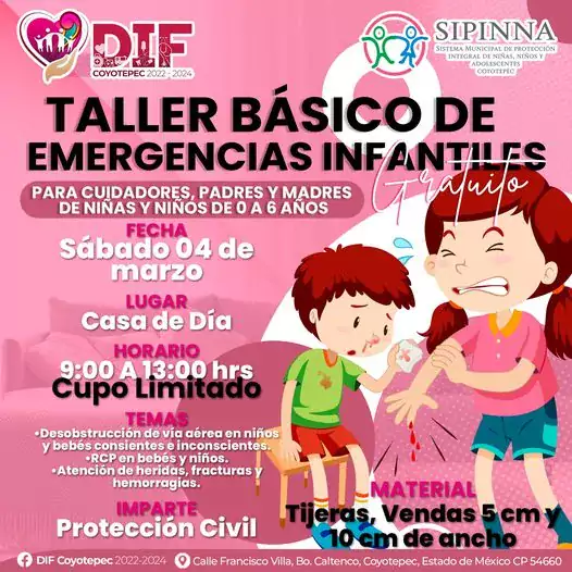 TallerBasico PRIMEROS AUXILIOS Dirigido a padres y madres de jpg