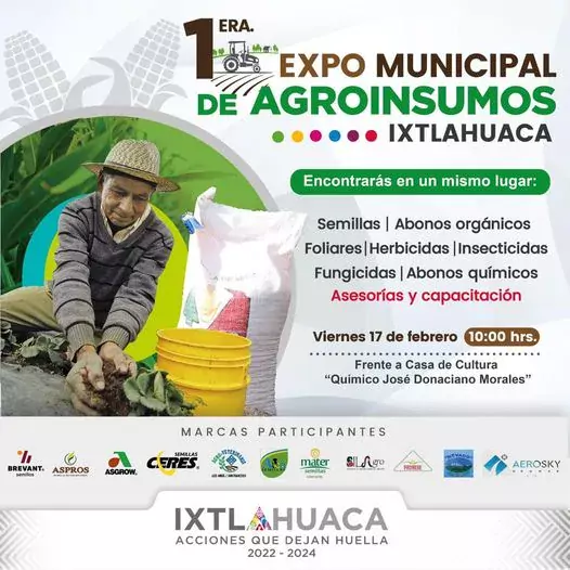 Te esperamos en la 1era ExpoMunicipal de Agroinsumos Ixtlahuaca podras jpg