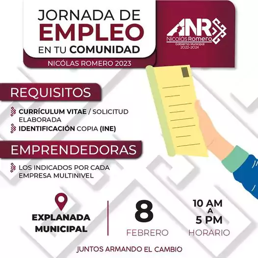 Te esperamos en una nueva edicion de Jornada de Empleo jpg