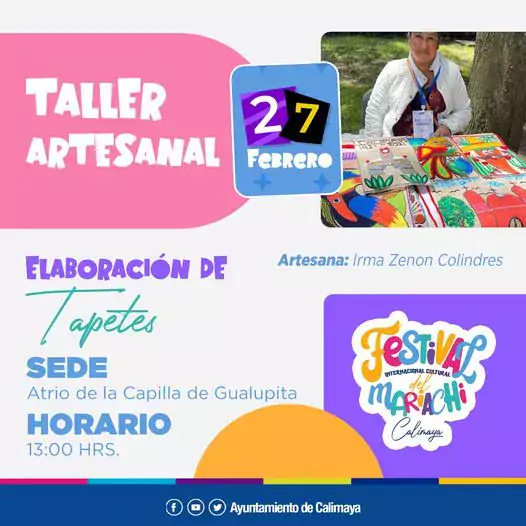 Te invitamos al TallerArtesanal Elaboracion de Tapetes en el que jpg