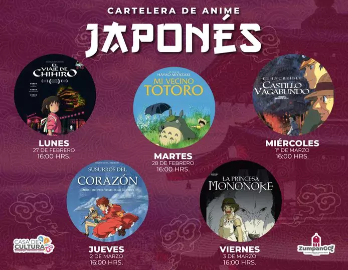 ZumpanGO presenta Cartelera de Cine Anime Japones jpg