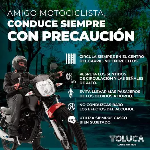 ¡Amigo motociclista ayudanos a prevenir accidentes Lleva siempre contigo pa jpg