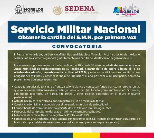 ¡Informacion importante para tramitar tu Carrilla del Servicio Militar por jpg