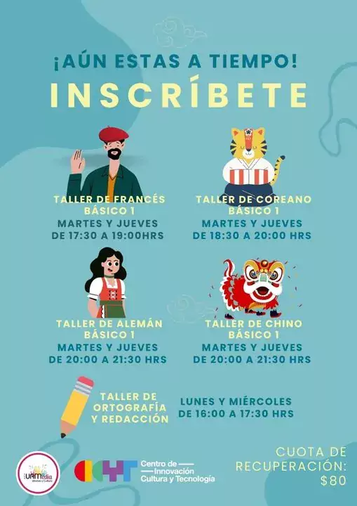 ¡Inscribete a los talleres de idiomas que impartira la UAM A jpg