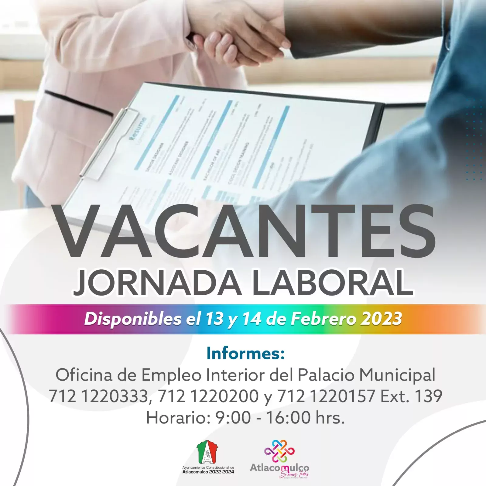 ¡VACANTES DISPONIBLES HOY Y MANANA ¿Buscas empleo Acude la la jpg