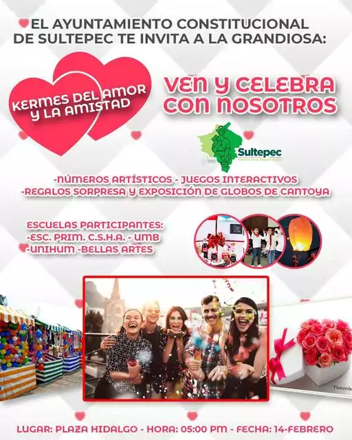 ¡Ven a celebrar el amor y la amistad Te invitamos jpg