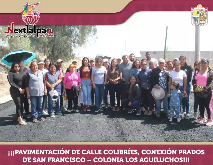 ¡¡¡PAVIMENTACION DE CALLE COLIBRIES CONEXION PRADOS DE SAN FRANCISCO – jpg