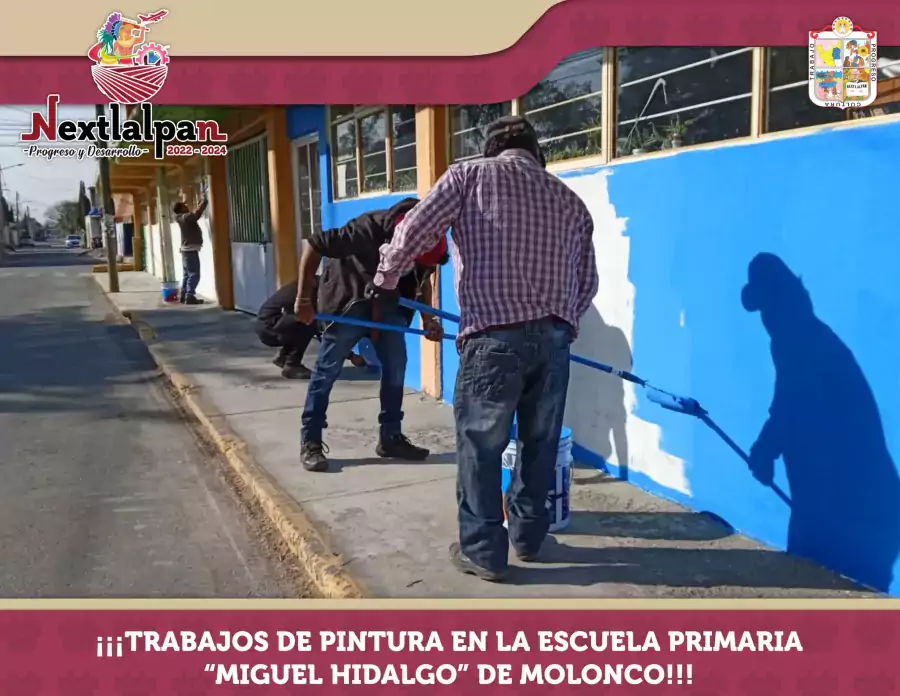 ¡¡¡TRABAJOS DE PINTURA EN LA ESCUELA PRIMARIA MIGUEL HIDALGO DE jpg