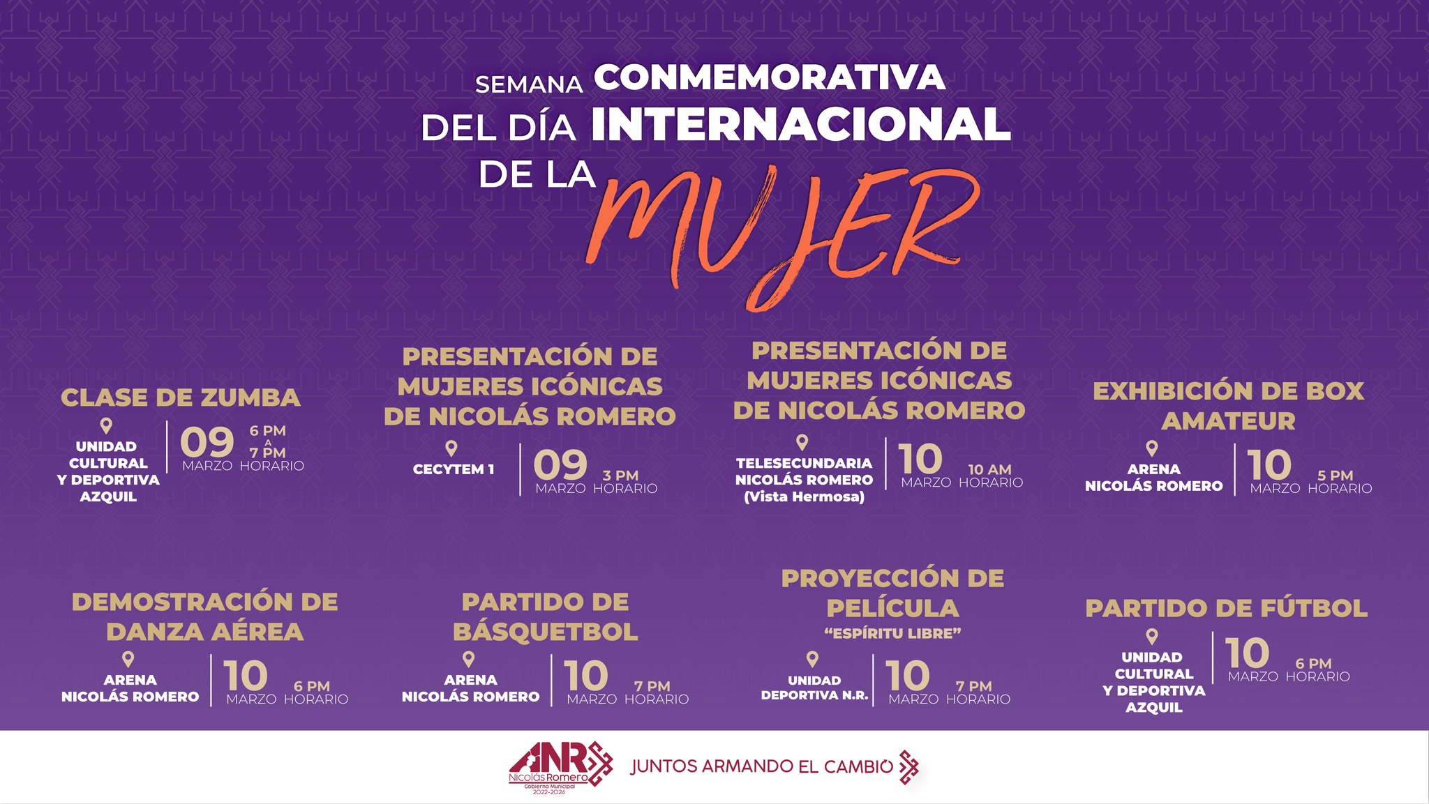 1678280882 354 ¡Acude a las actividades de nuestra Semana Conmemorativa del DiaInternacionalDe