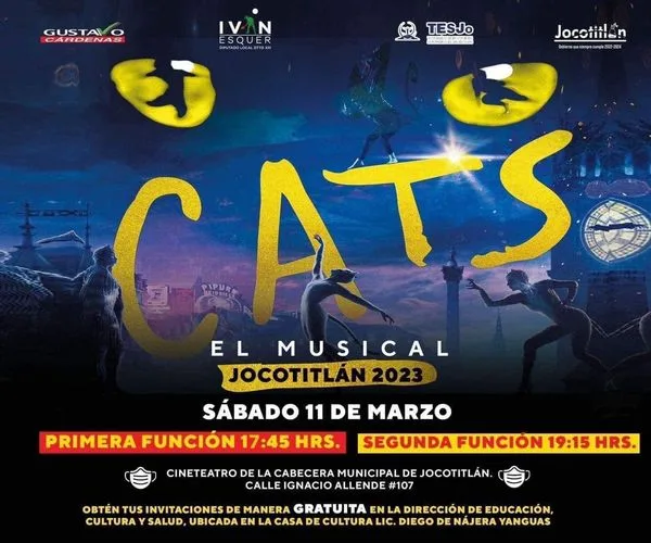 1678645168 Les recordamos que hoy habra dos funciones del Musical CATS jpg