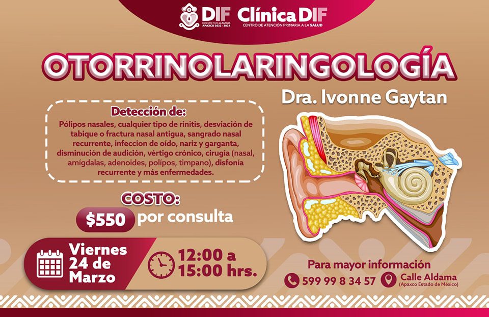 1678747996 311 ESPECIALIDAD DE UROLOGIA OTORRINOLARINGOLOGIA Y TRAUMATOLOGIA EN CLINICA DIF