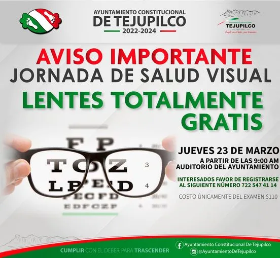 1678825160 JornadaDeSaludVisual El Ayuntamiento Constitucional De Tejupilco que encabeza jpg