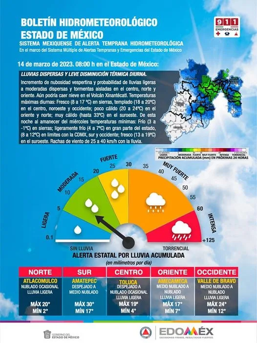 1678829537 Boletin meteorologico del Edomex 14 de marzo de 2023 Incremento jpg