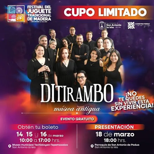 1678835542 El Ensamble de musica antigua Ditirambo se llevara a cabo jpg