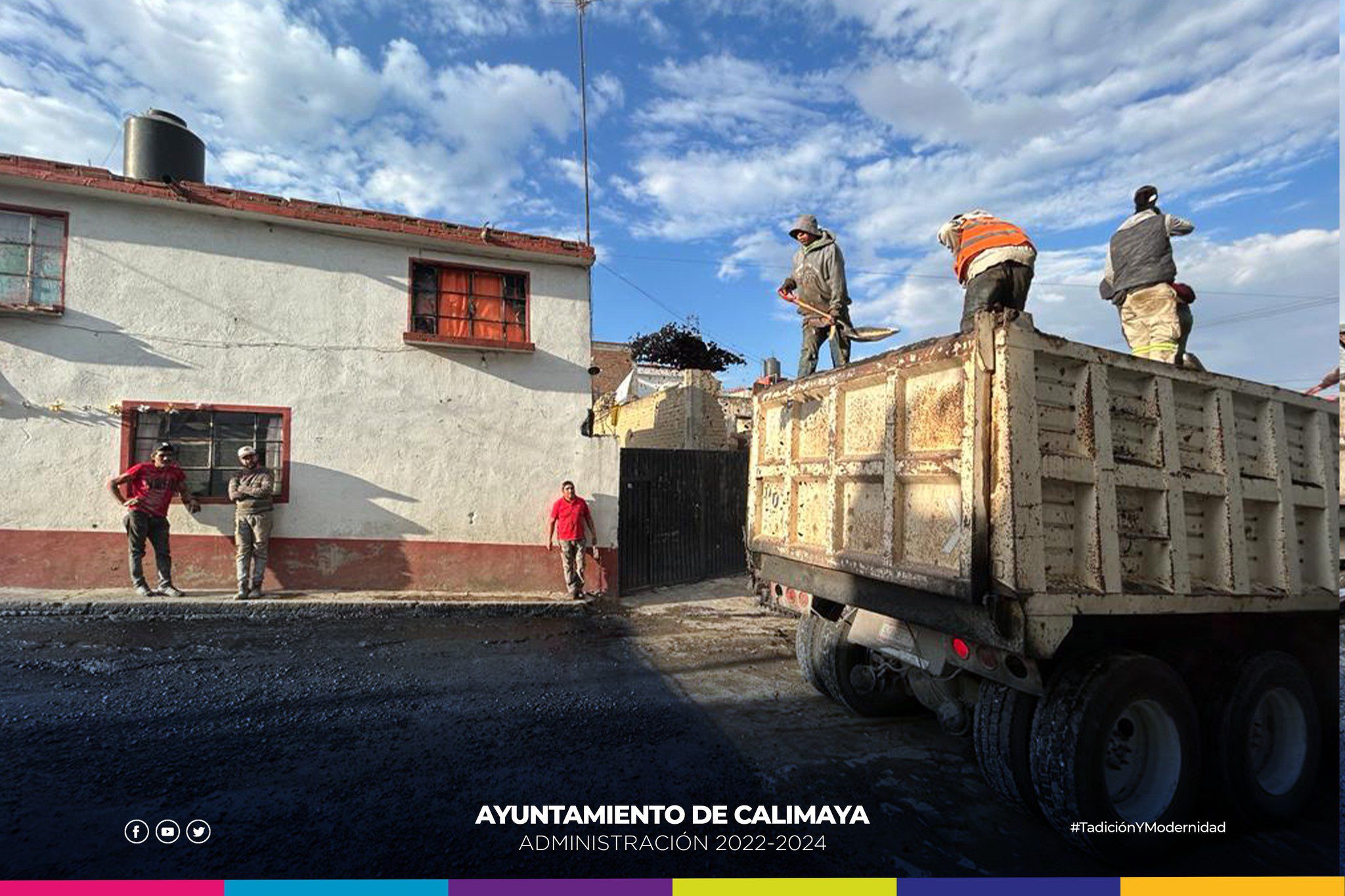 1678901965 195 Continuamos con los trabajos de Pavimentacion con mezcla asfaltica en