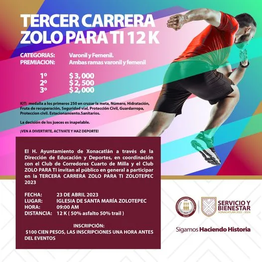 1678903696 Se parte de la TERCERA CARRERA ZOLO PARA TI ZOLOTEPEC jpg