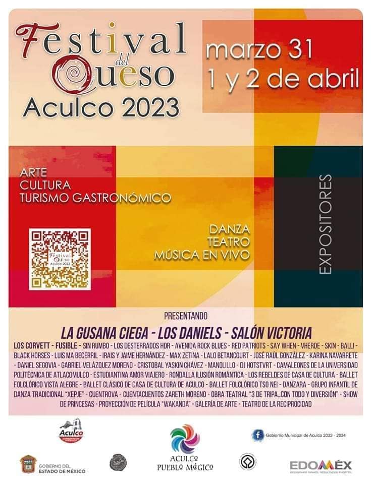 1678909875 945 Compartimos el programa del Festival del Queso Aculco 2023