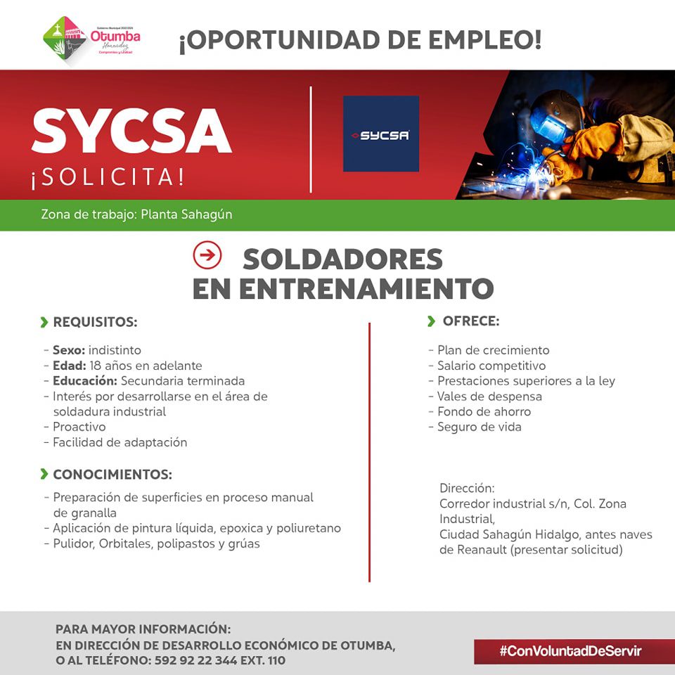 Oportunidad De Empleo Estado De México 5286