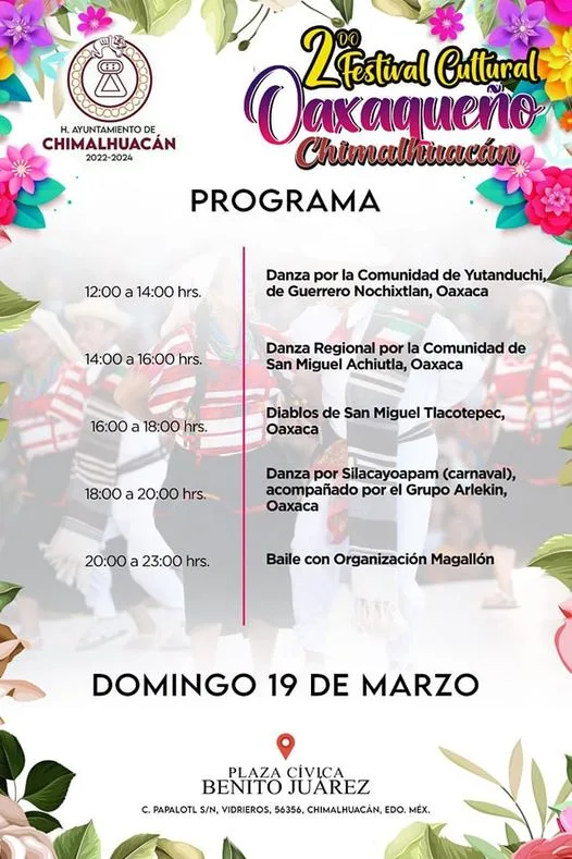 1679249618 Consulta el programa de manana del Segundo Festival Cultural Oaxaqueno jpg