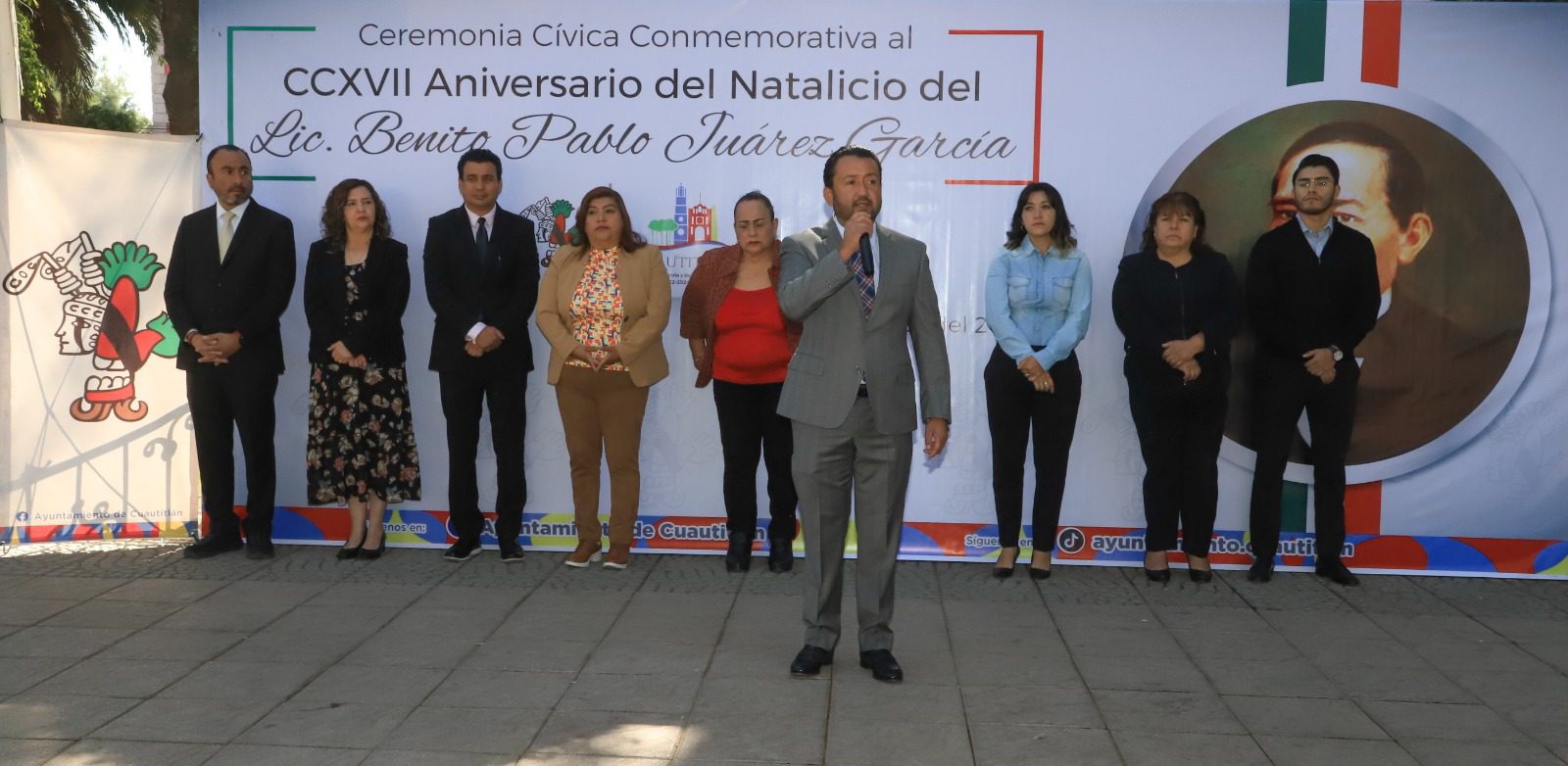 1679435119 14 El presidente municipal Aldo Ledezma encabezo la Ceremonia Civica del