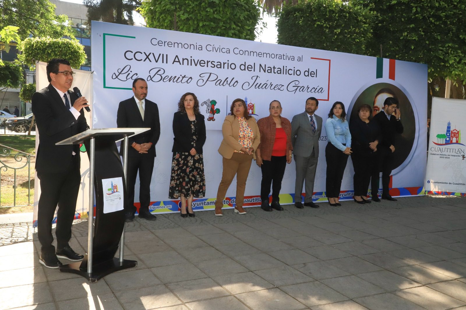 1679435123 689 El presidente municipal Aldo Ledezma encabezo la Ceremonia Civica del