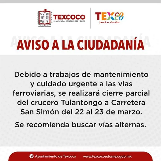 1679488172 AVISO IMPORTANTE Por cierre parcial de vialidades invitamos a tomar jpg