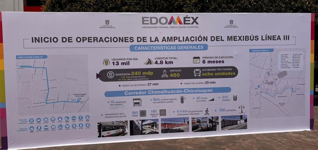 1679701763 112 INAUGURAN AMPLIACION DEL MEXIBUS LINEA 3 QUE CORRERA POR CHIMALHUACAN