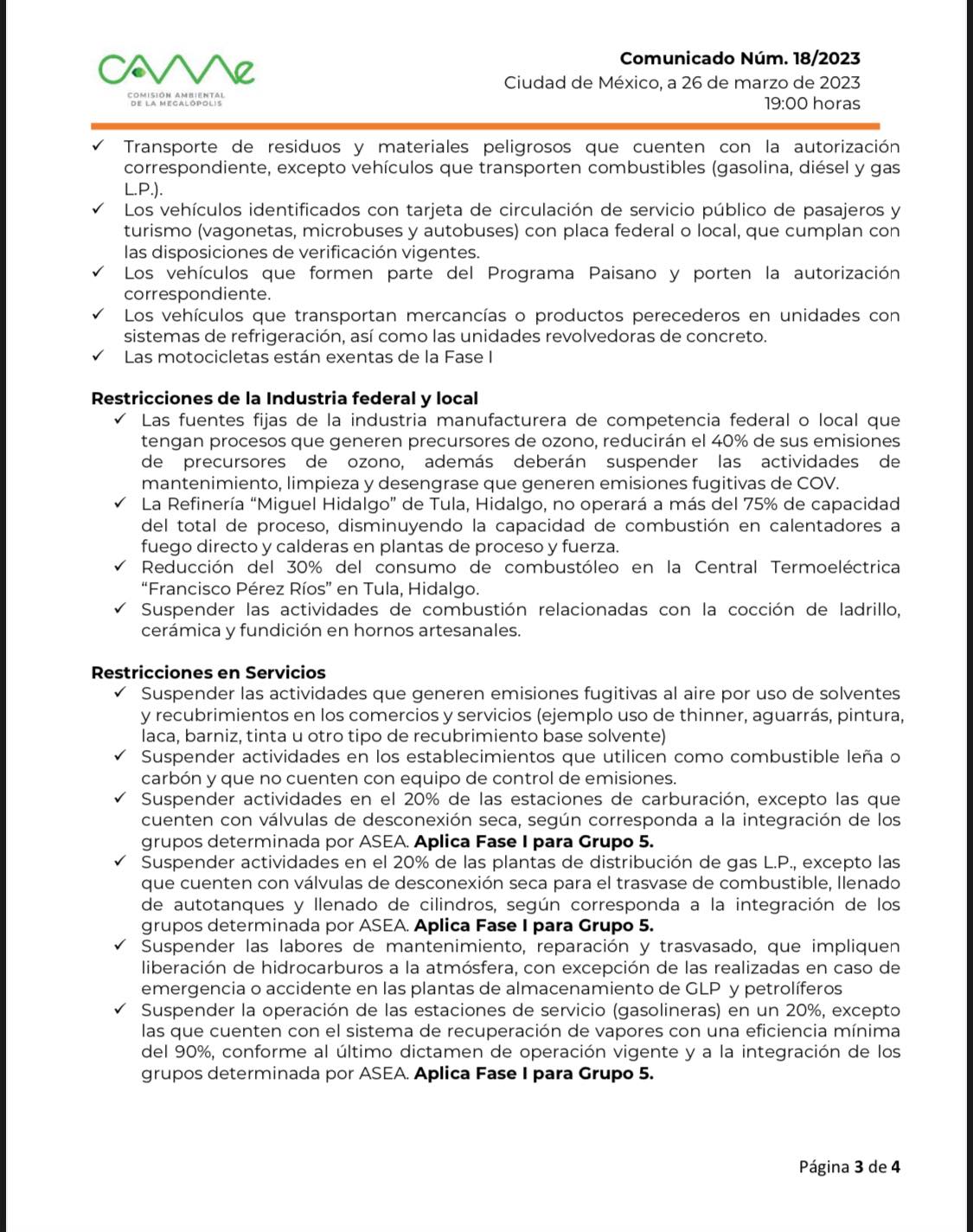 1679921238 324 ContingenciaAmbiental La Comision Ambiental de la Megalopolis da a conocer