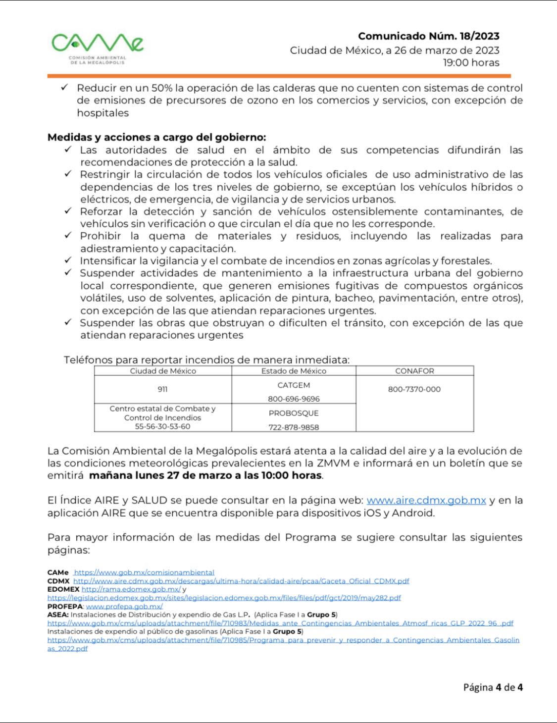 1679921241 424 ContingenciaAmbiental La Comision Ambiental de la Megalopolis da a conocer