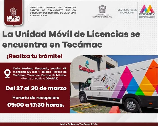 1679960367 La Unidad Movil para expedicion de licencia de conducir ya jpg