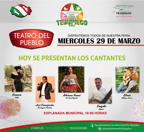 1680120289 ExpoFeriaTejupilco Disfruta del TeatroDelPueblo este miercoles 29 de marzo jpg