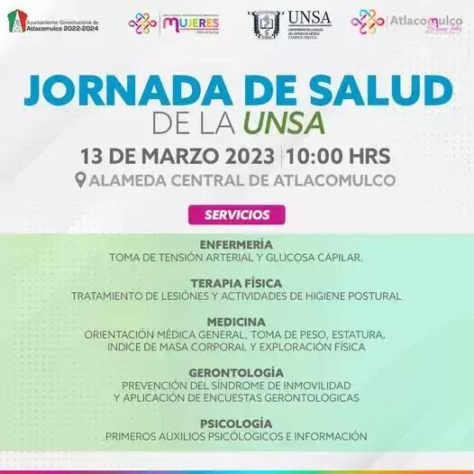 Acude a las Jornadas de Salud de la UNSA en jpg webp